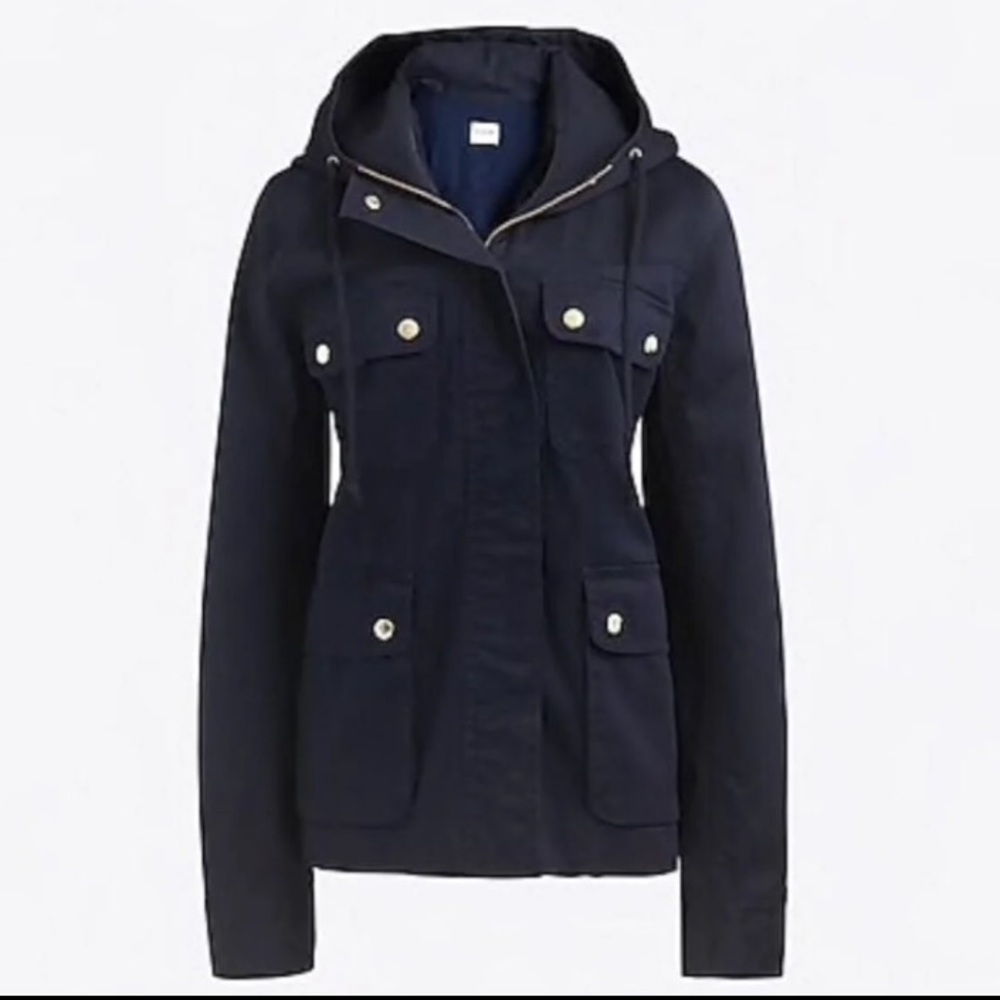 J Crew womens utility hooded Jacket